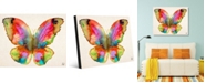 Creative Gallery Prism Butterfly Watercolor Abstract Portrait Metal Wall Art Print - 16" x 20"